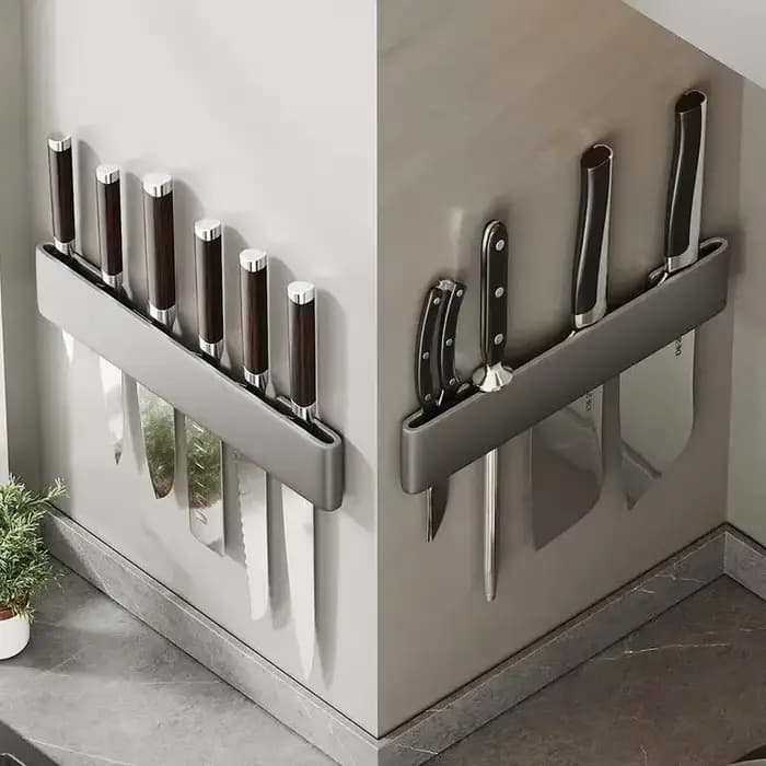 Porte-couteau mural multifonctionnel