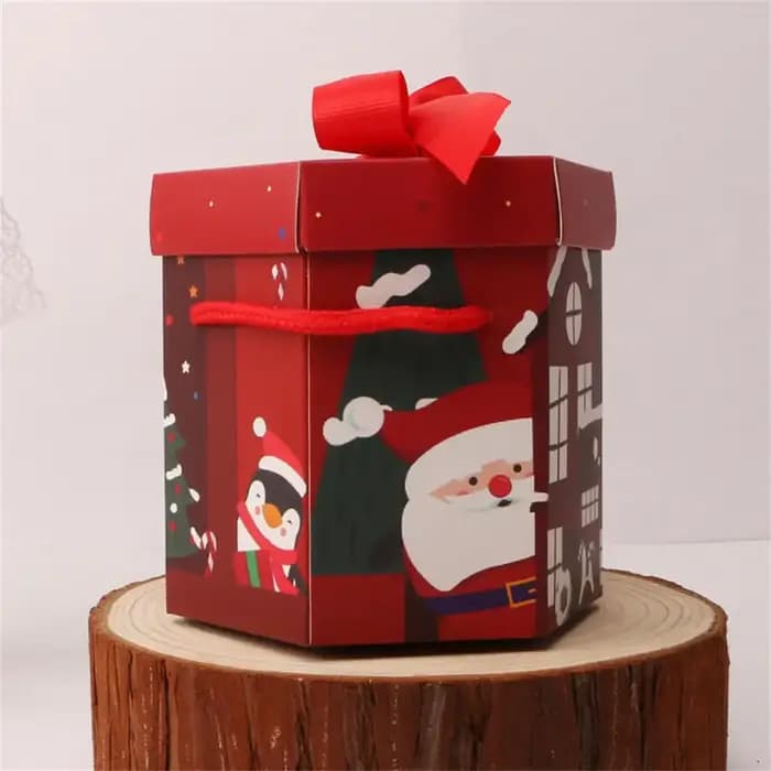Boîte d'emballage cadeau de Noël pour la décoration de la maison