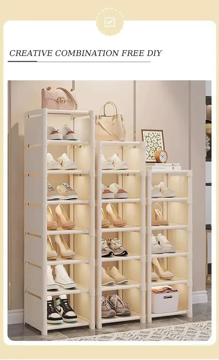 Organisateur de rangement à chaussures empilable