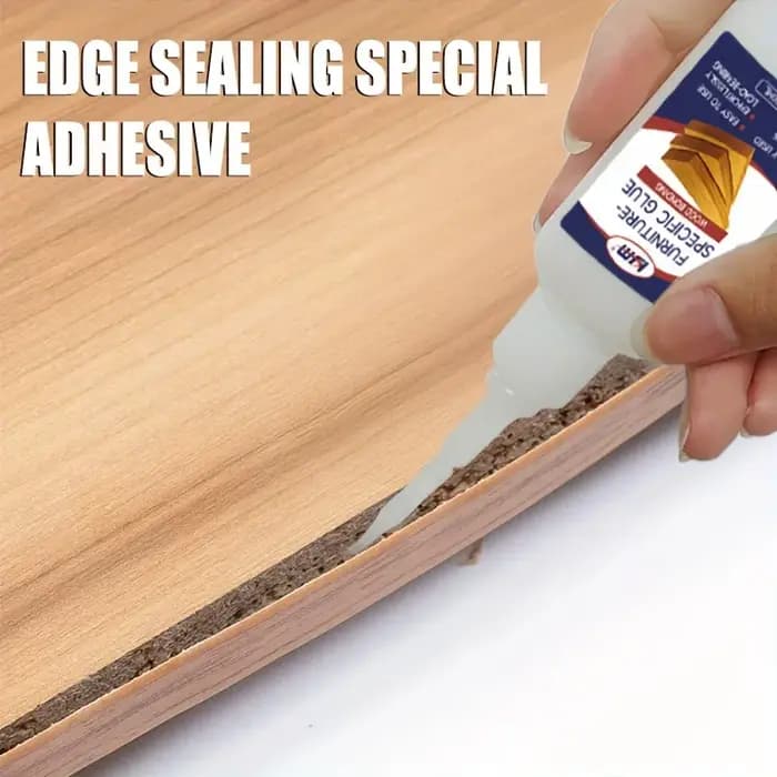 KJM Colle liquide pour bois robuste : liaison forte pour les bords d'armoire/table