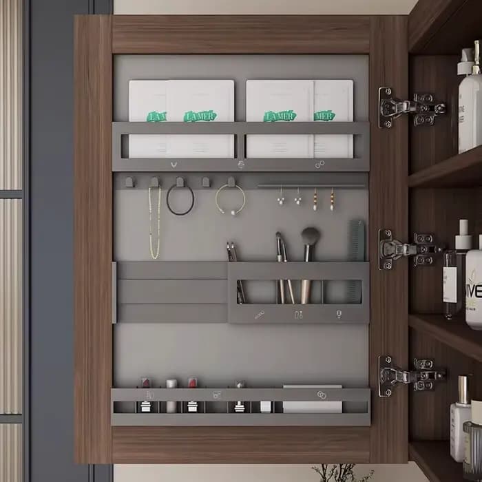 Armoire de salle de bain de luxe en bois