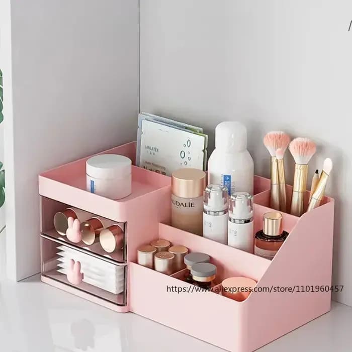 Boîte de rangement de cosmétiques de grande capacité
