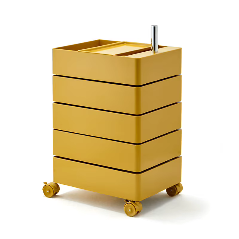 Armoire de rangement rotative à 360 degrés, armoire de rangement mobile multicouche, armoire de chev