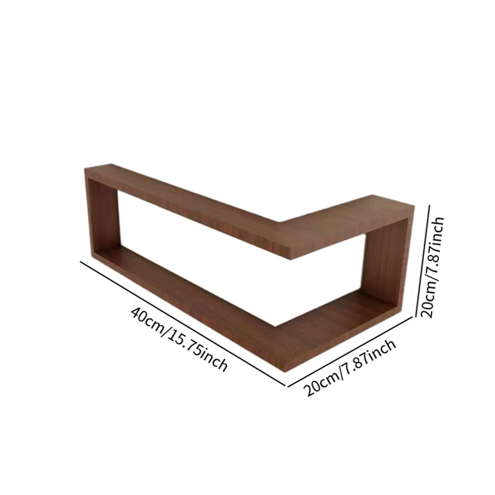 Étagère murale d'angle à 90 degrés, support mural suspendu, étagère de rangement robuste pour chambr