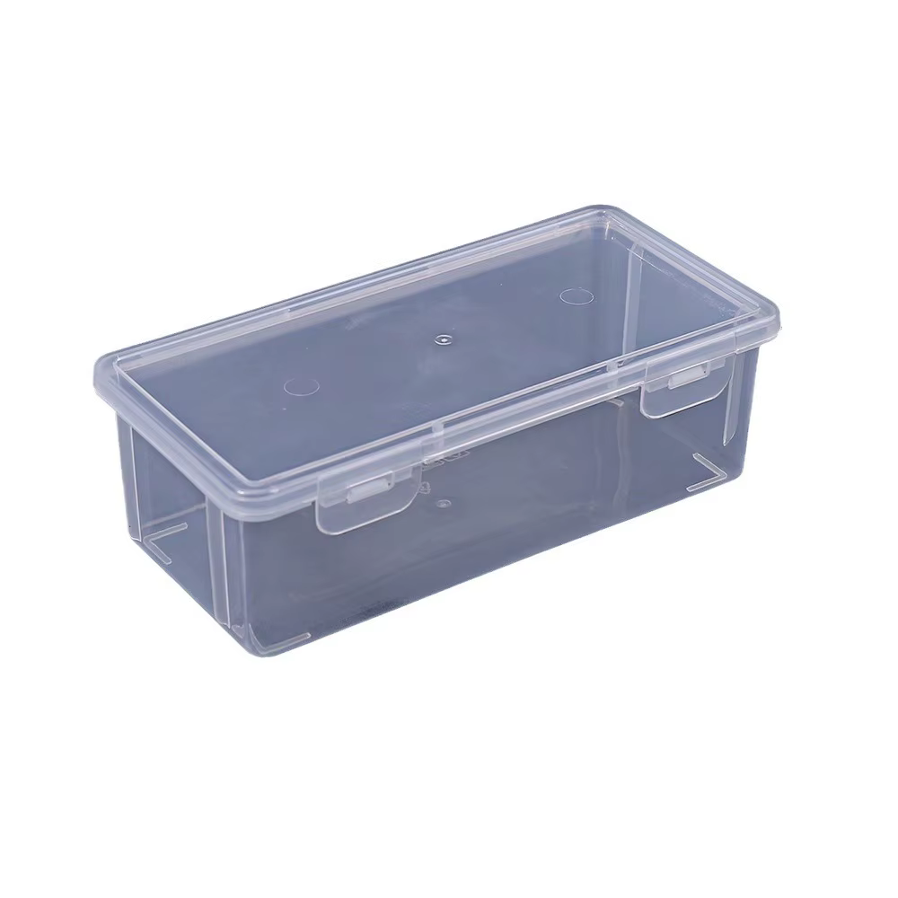 Boîte rectangulaire en plastique PP, 1 pièce, pour stocker des outils de Nail Art, boîte de rangemen