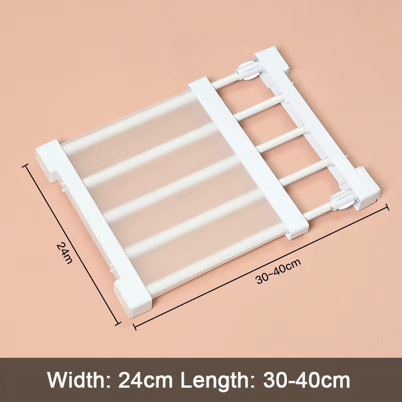 Étagère de rangement réglable pour garde-robe, organisateur peu encombrant pour cuisine, salle de ba