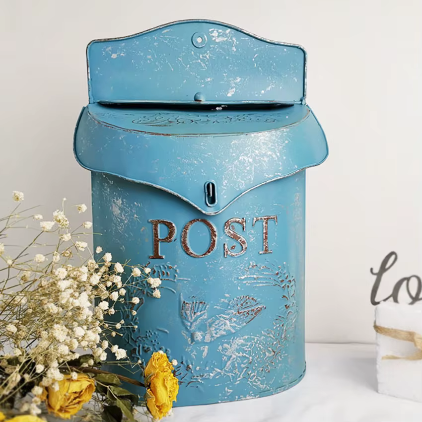 Boîte aux lettres d'extérieur Vintage pour cour, artisanat de décoration, boîtes aux lettres de sugg
