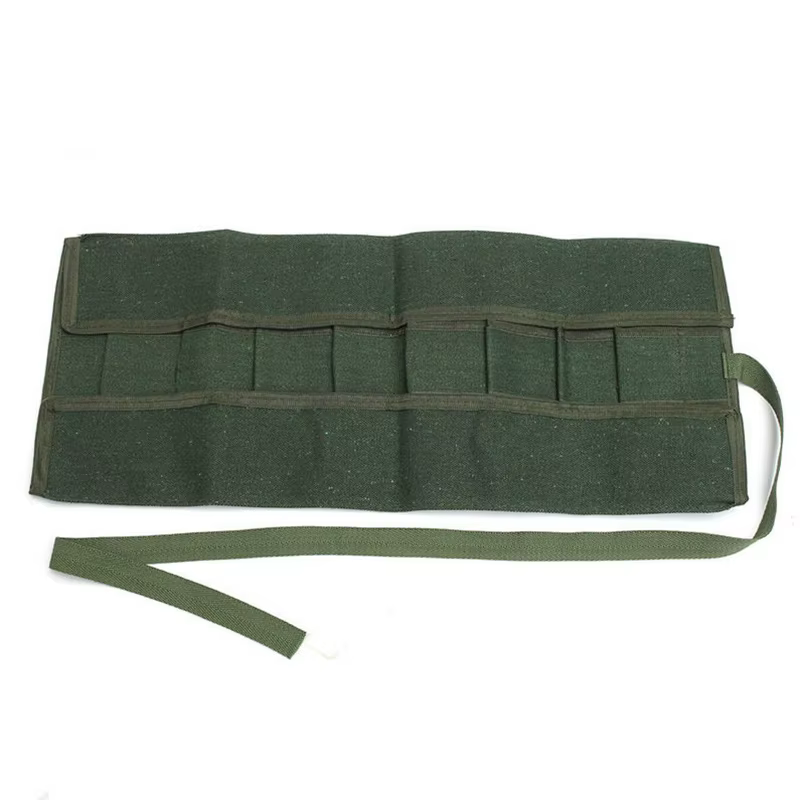 Boîte à outils de jardinage, paquet de rangement de bonsaï vert armée, sac en rouleau, outil de répa