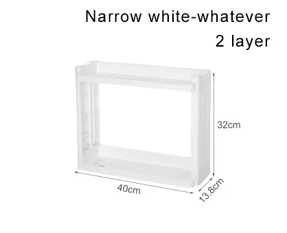 Étagère latérale de réfrigérateur à roulettes, rangement de cuisine, 2 couches, 3/4 couches, HOEvalu