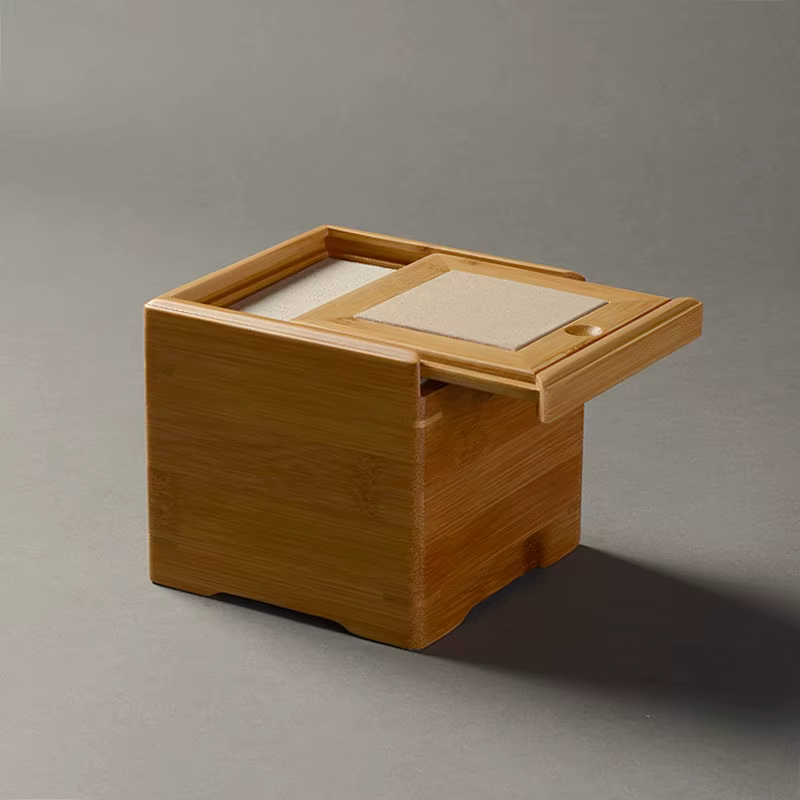 Nouvelle boîte de rangement carrée en bambou, support spécial à usage domestique, boîte de décoratio