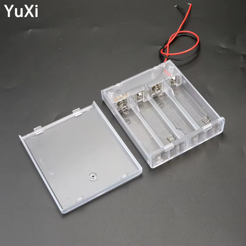 4 × boîtier de support de batterie AA avec interrupteur marche/arrêt boîte de batterie AA Standard à