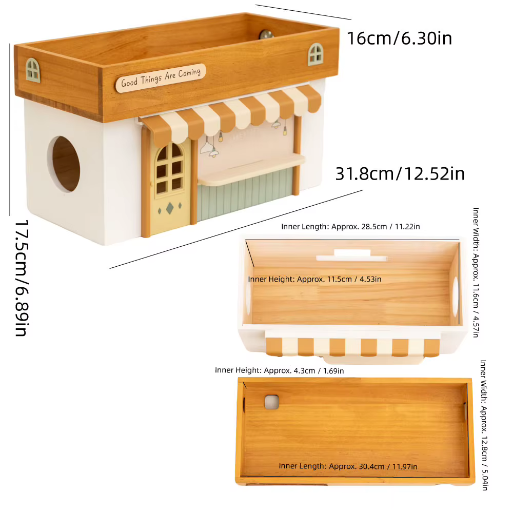 Boîte de rangement pour câbles en bois double couche, organisateur de câbles de bureau, cache-prise,