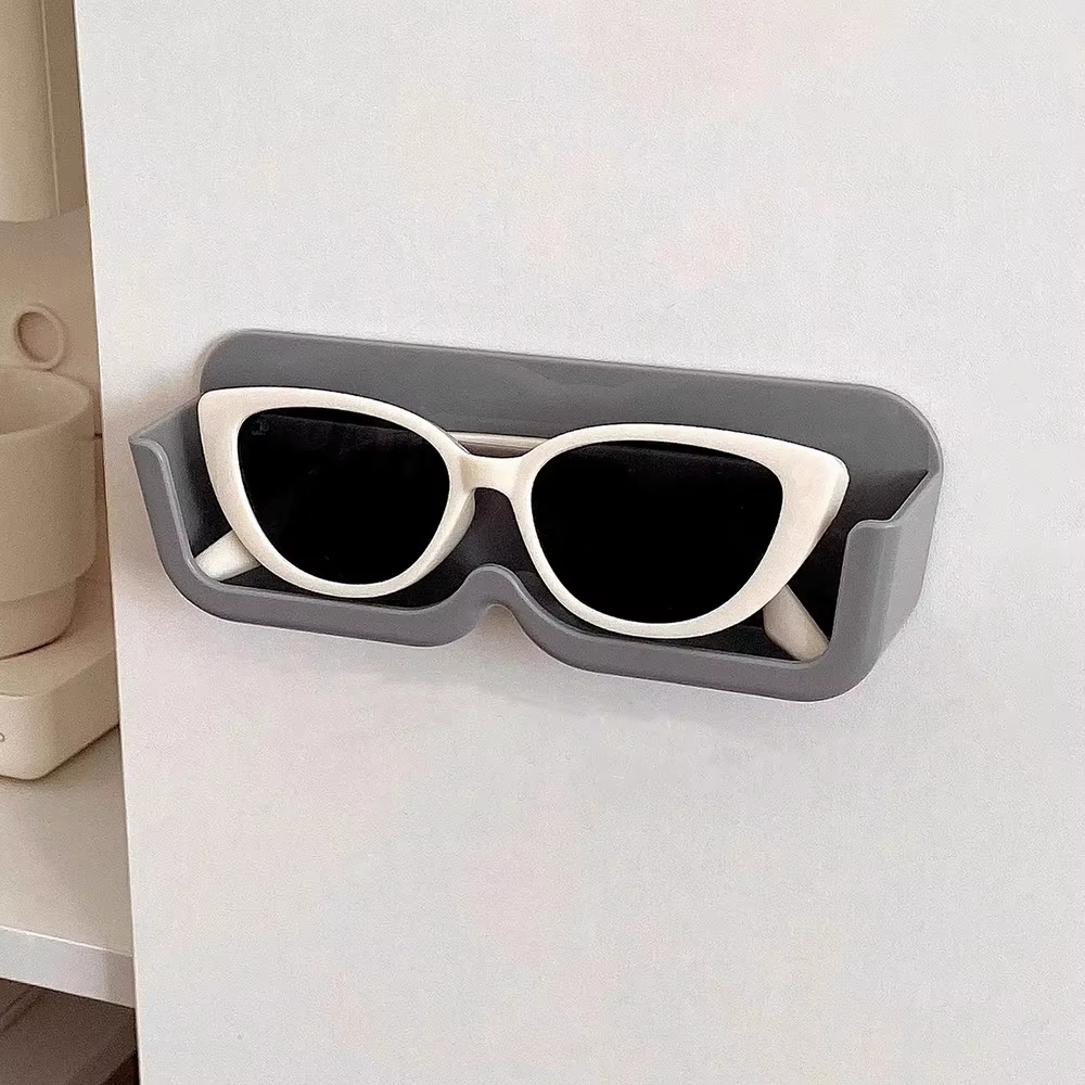 Boîte de rangement pour lunettes, décoration murale sans perforation, boîte de rangement pour lunett