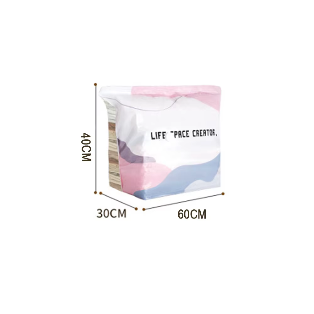 Sacs de compression sous vide Press & Seal en forme de cube, réutilisables, pour un rangement gain d