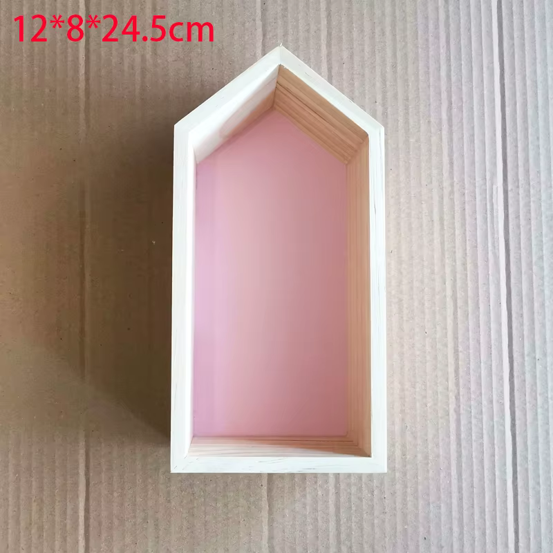 Rangement mural créatif en bois pour chambre d'enfant, décoration de chambre à coucher, étagère déco
