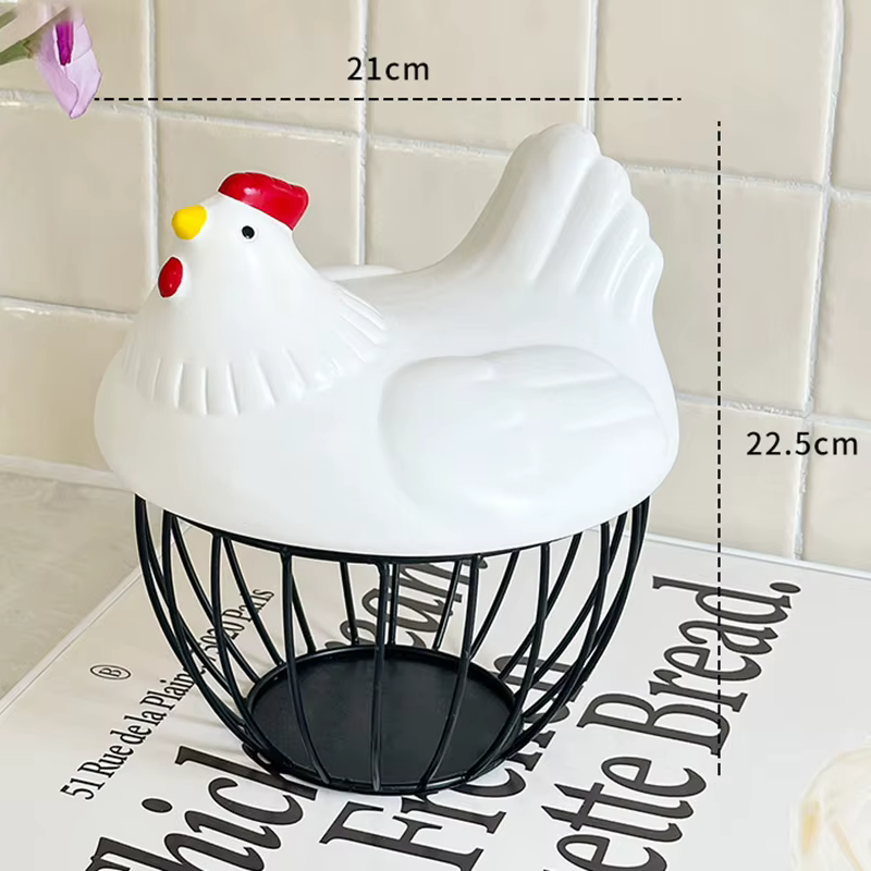 Panier de rangement d'œufs, petits paniers créatifs en fer, organisateur de cuisine moderne, panier 