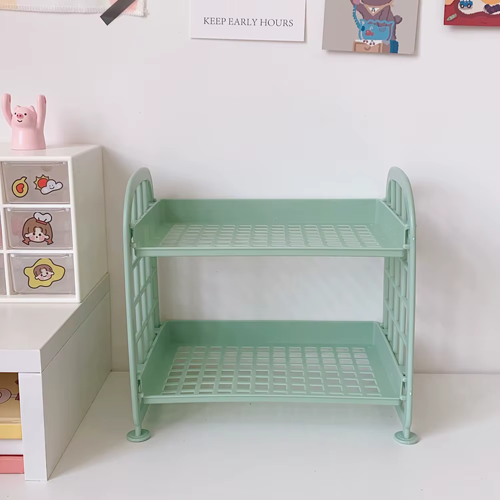 Étagère de rangement horizontale de bureau au design élégant, simple, multi-niveaux, pour dortoir et