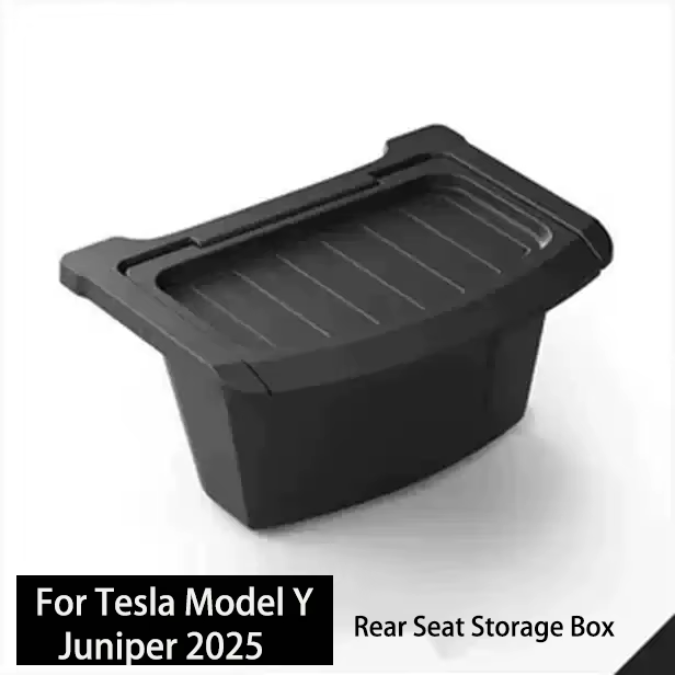 Boîte de rangement pour siège arrière pour Tesla Model Y Juniper 2025, organisateur de console centr