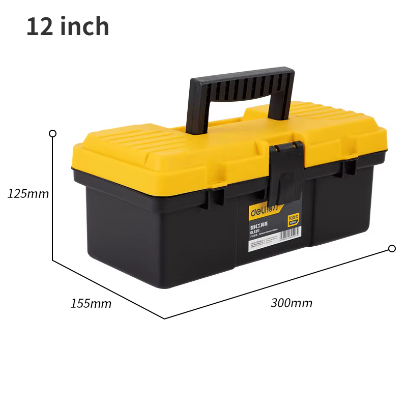 Deli – boîte à outils de grande capacité, multifonction, Double couche, rangement, boîtes à outils, 