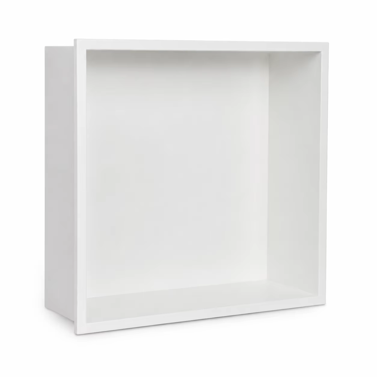 Niche de douche en acier inoxydable blanc mat 12 x 12 x 4 pouces, étagère murale encastrée pour rang