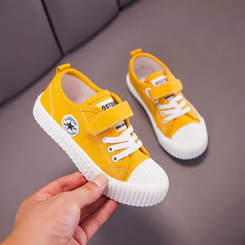 Chaussures en toile pour enfants, semelle souple, confortables, pour garçons et filles, respirantes,