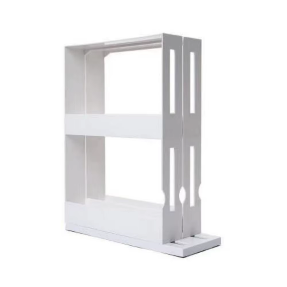 Support de stockage d'épices en plastique à 2 niveaux, Rotation à 90 degrés, étagère de rangement ro
