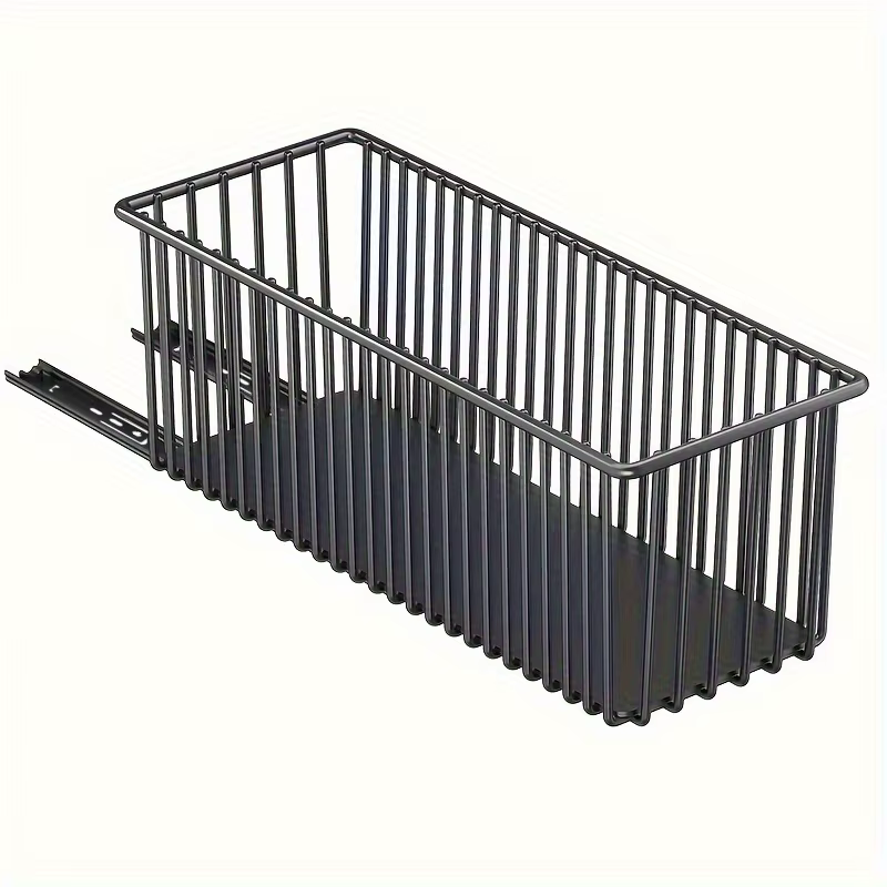 Panier organisateur d'armoire extractible sous l'évier, boîte de rangement à tiroir coulissant, buff