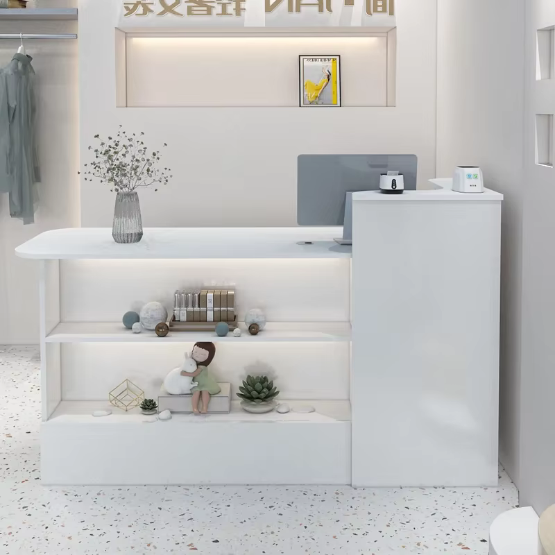 Comptoir de Bar personnalisé, armoire de caisse, moderne, élégant, beauté, bureaux de réception simp