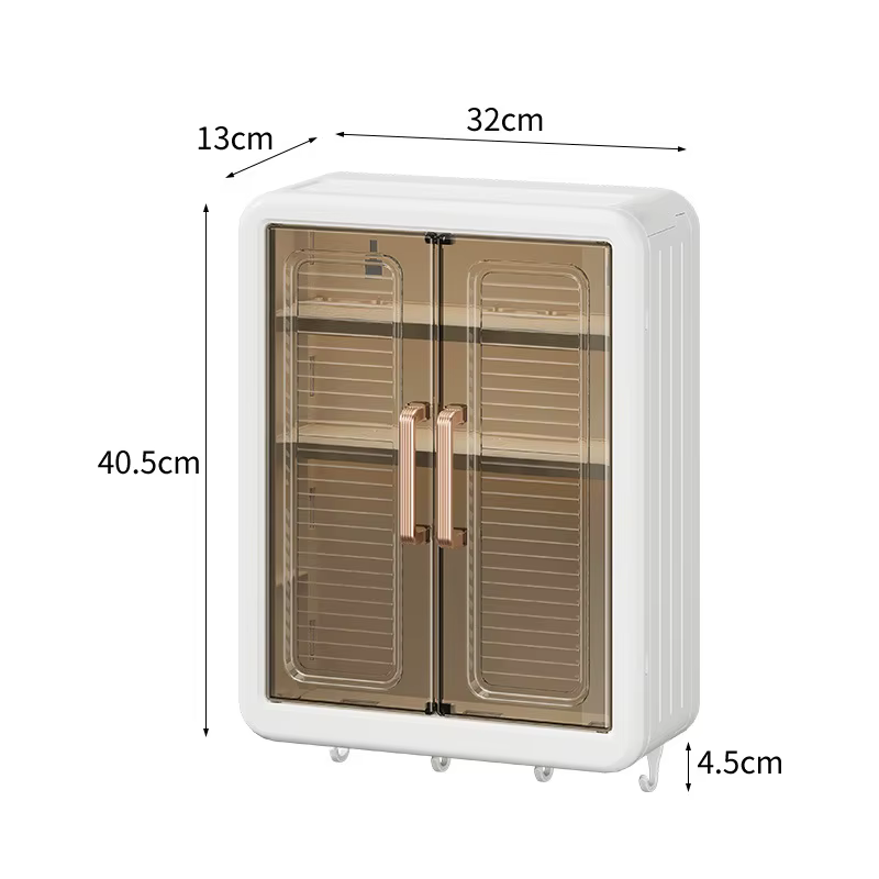 Armoire de rangement de salle de bain, tenture murale sans poinçonnage avec aspiration magnétique, s