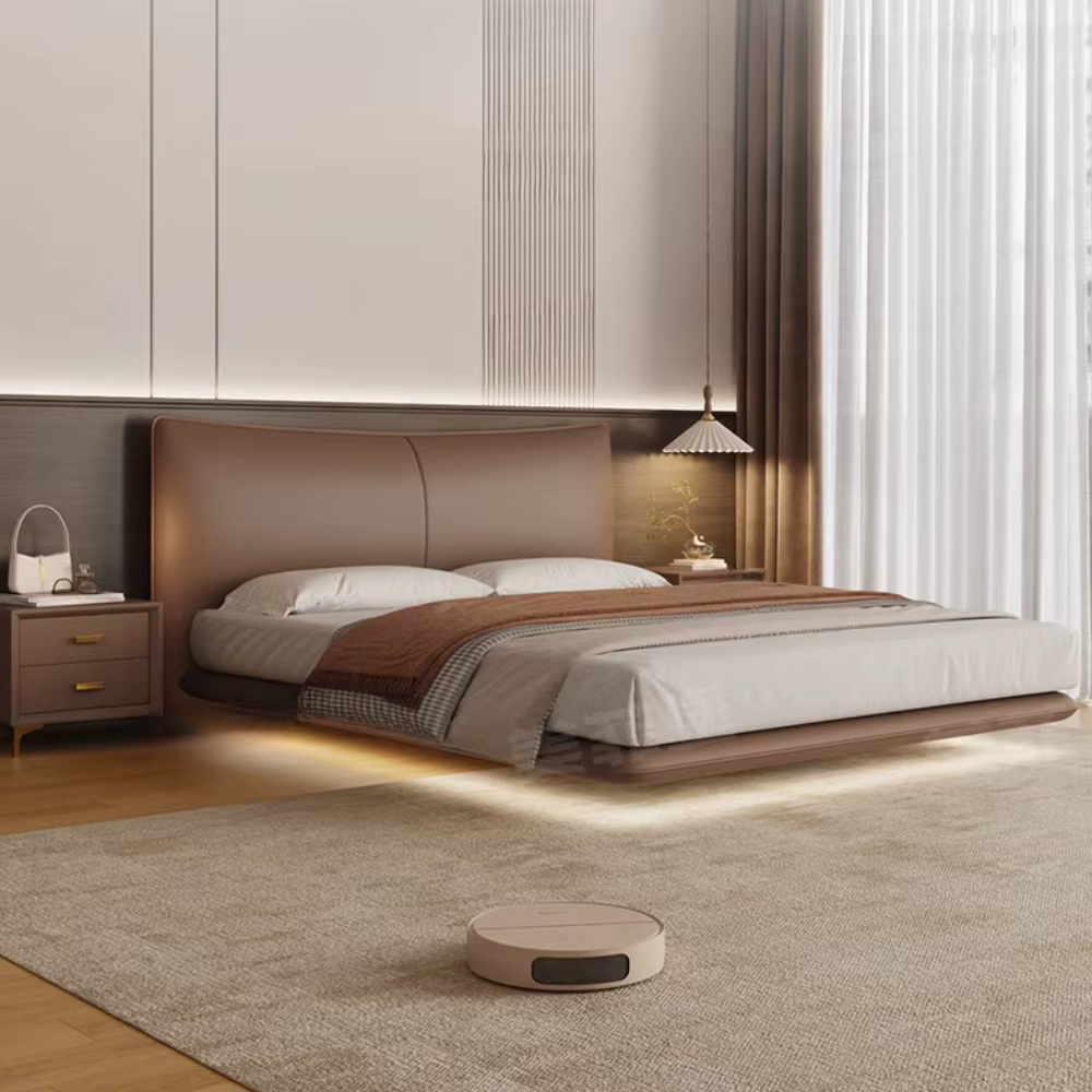 Lit de rangement pour adolescents, chambre à coucher, esthétique, moderne, Queen Size, salon, rembou