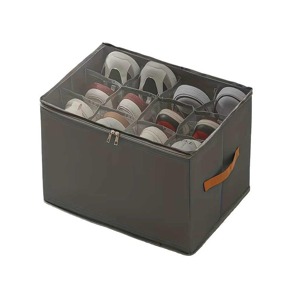 Organisateur de chaussures pliable en tissu Oxford, 1 pièce, boîte de rangement de chaussures pour b