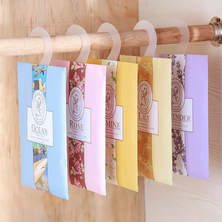 5/6 pièces odeur encens suspendu décor garde-robe Sachet placard voiture suspendus parfum Sachet aro