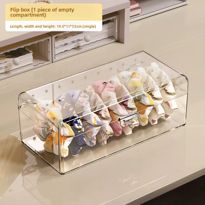 Organisateur d'accessoires pour cheveux, boîte de rangement en acrylique, organisateur de cravates d