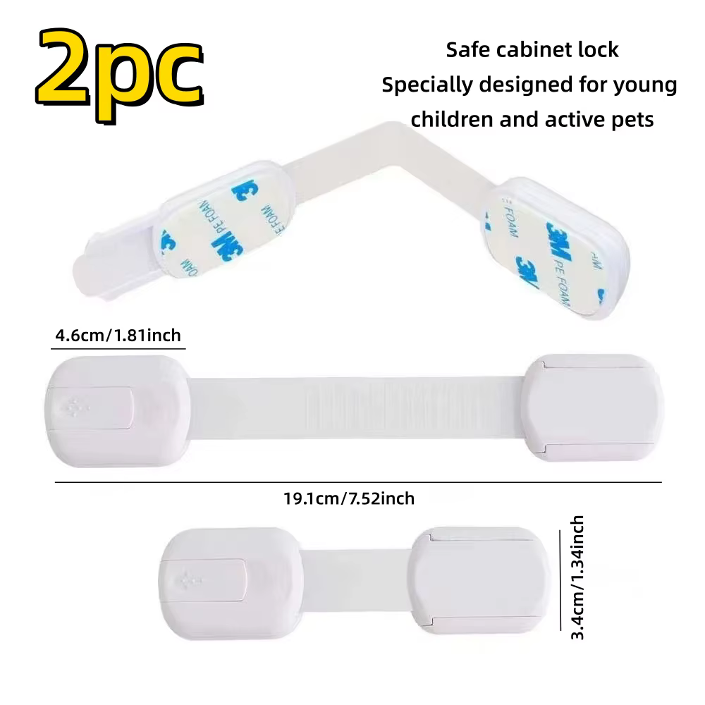 Verrou de sécurité pour armoire, protection enfant et bébé, sans perforation, utilisé pour tiroirs, 