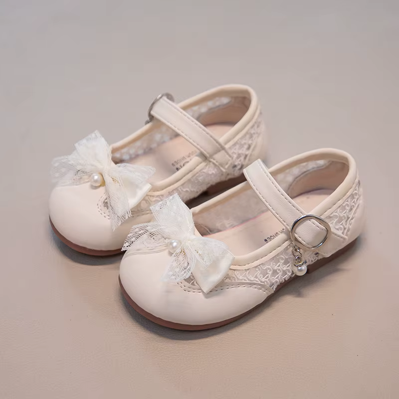 Sandales à lanières pour petites filles avec joli nœud, nouvelle collection été 2026, chaussures hab