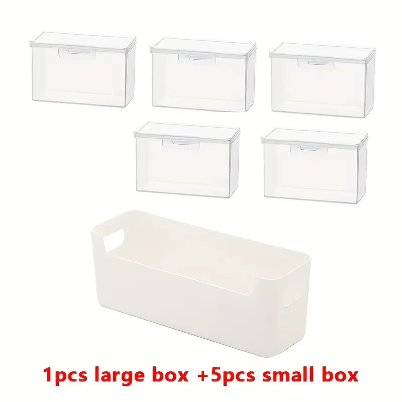 Boîte de rangement de cartes en plastique, boîte d'orangiseur multifonctionnelle avec couvercle anti