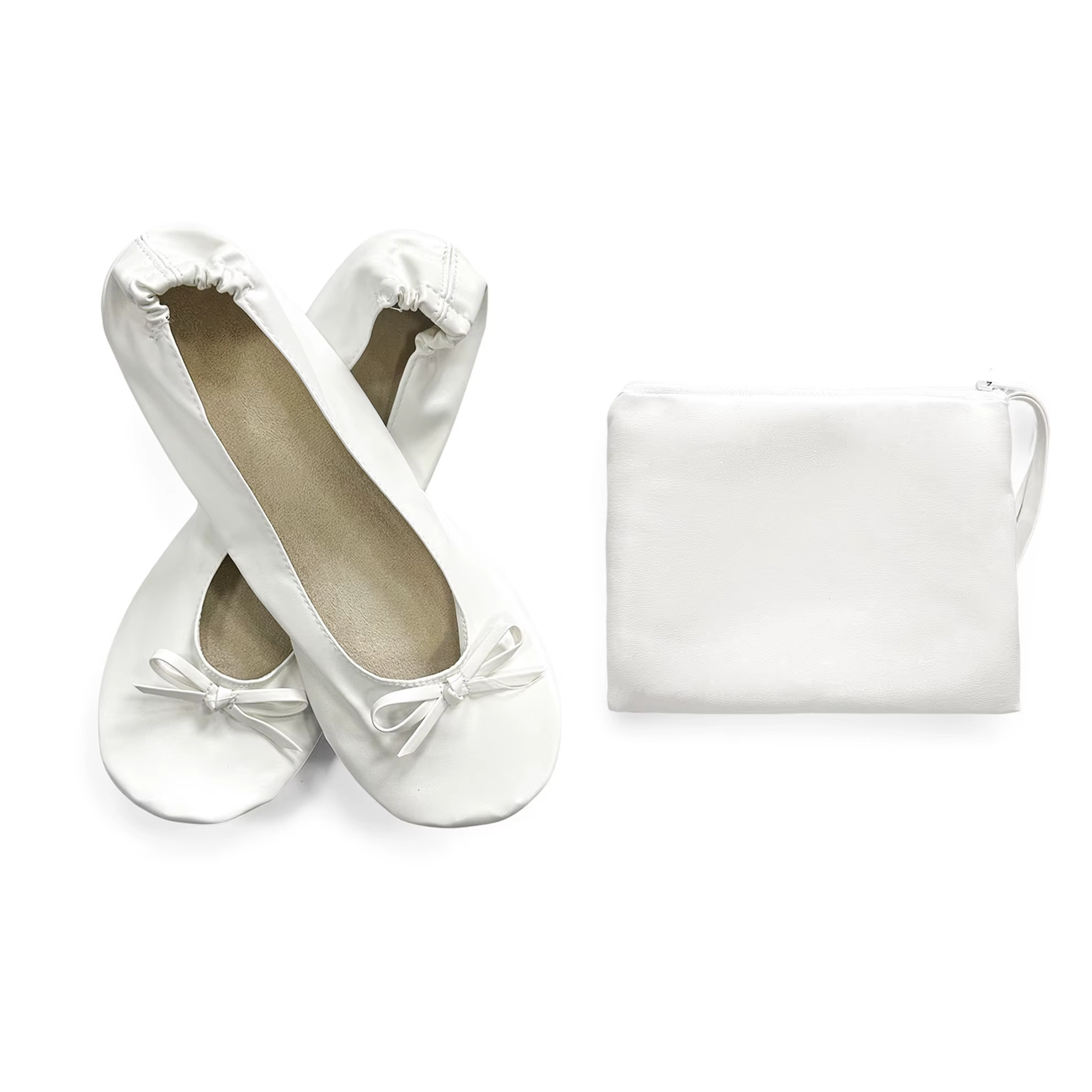 Ballerines portables pliables pour femmes, pantoufles enroulables à semelle souple, chaussures plate