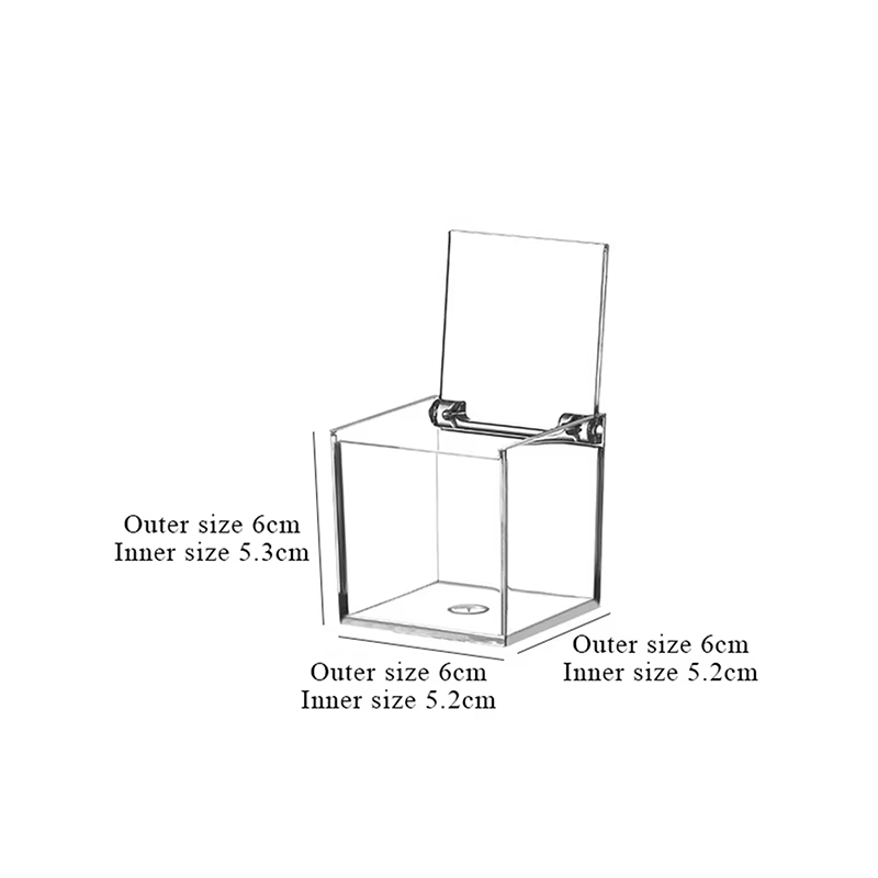 Boîte en plastique durable multi-tailles avec couvercle rabattable, boîte de rangement en plastique 