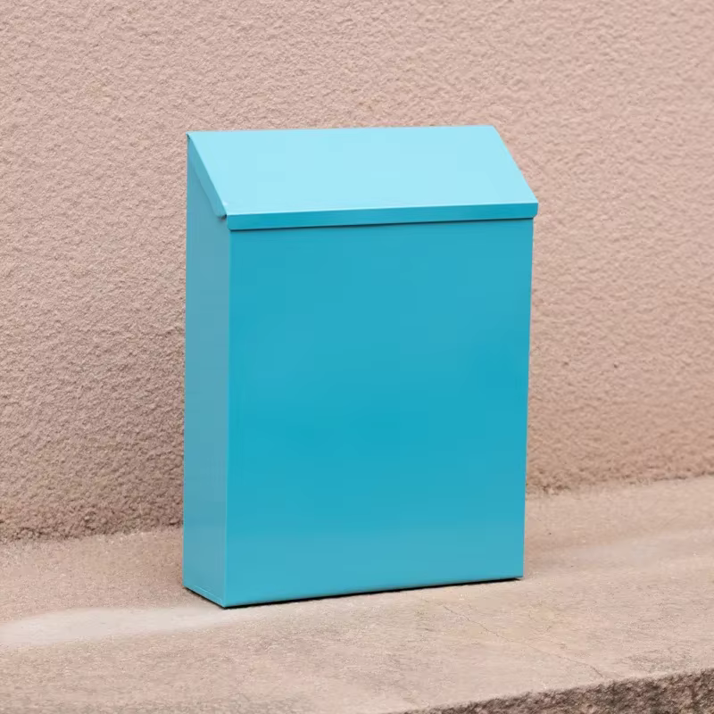 Boîtes à courrier avec serrure à clés, boîte aux lettres murale de grande capacité avec couvercle en