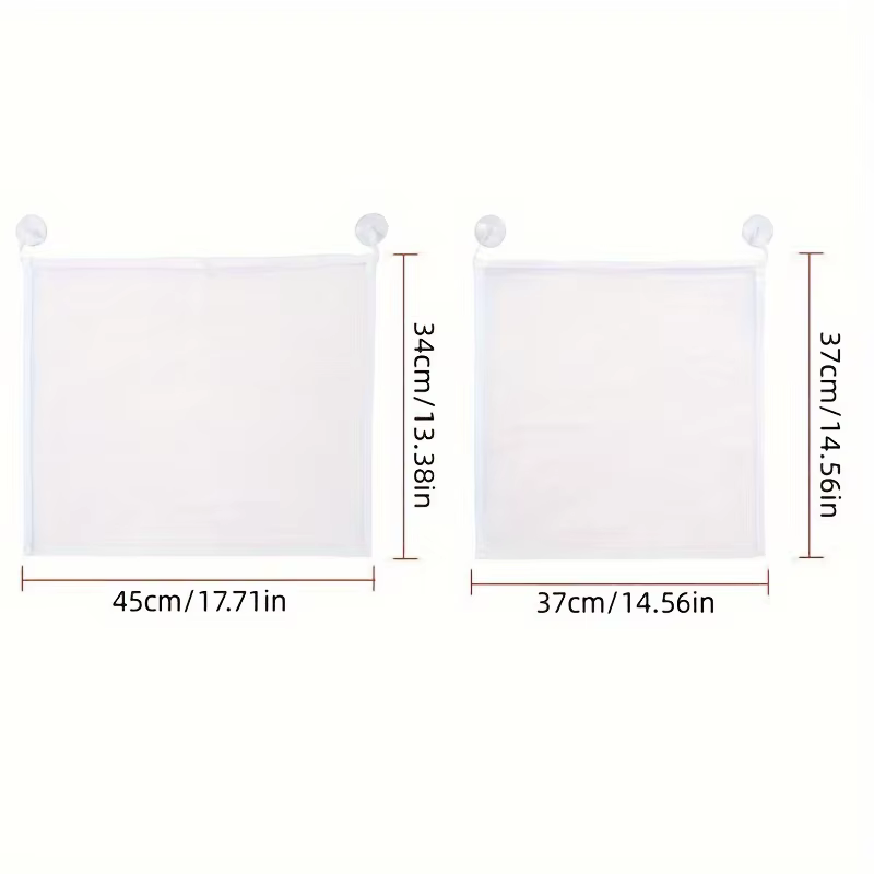 Sac de rangement pour jouets de bain avec ventouses, sac en filet à suspendre au mur pour jouets, su