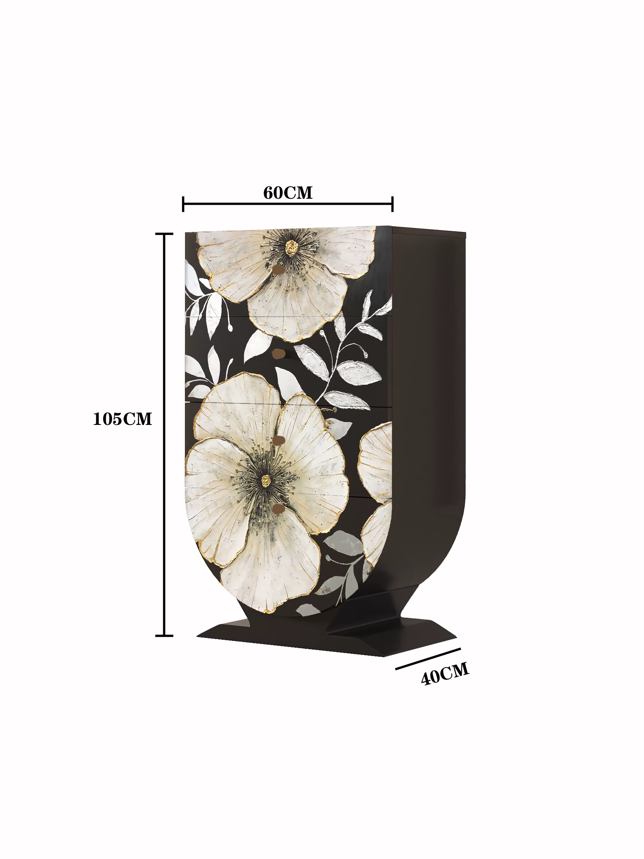 Vitrine de parfum noir bijoux Buffet armoires en bois bureau luxe médecine Mueble Recibidor Entrada 