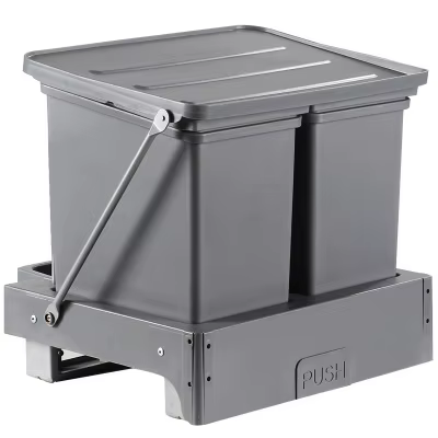 Poubelle intégrée, poubelle extractible pour armoire, panier de rangement des déchets pop-up, seau d