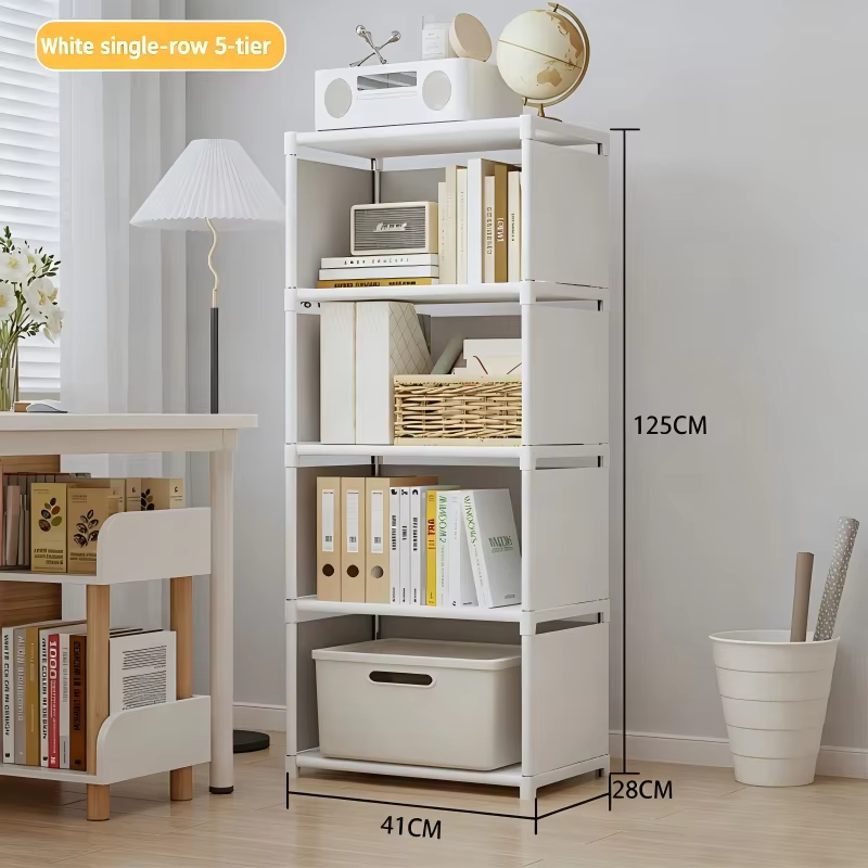 Étagère à livres multi-niveaux, montage facile, bibliothèque, salon, chambre à coucher, étagère de r