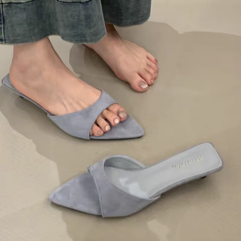 Nouvelles Sandales à Talons Élégantes pour Femme, Bout Pointu, Chaussures de Soirée 2026, Tongs d'Ét