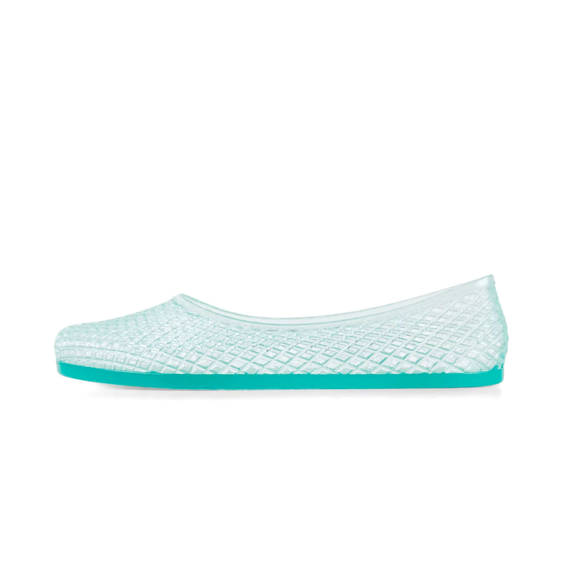 Sandales transparentes en gelée pour femmes, chaussures plates décontractées et respirantes