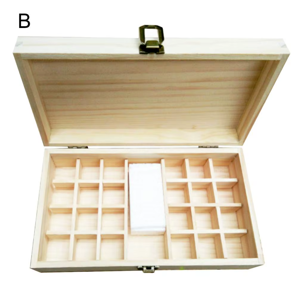 Boîte d'huile essentielle en bois, conteneur organisateur, robuste, léger, excellente savoir-faire, 