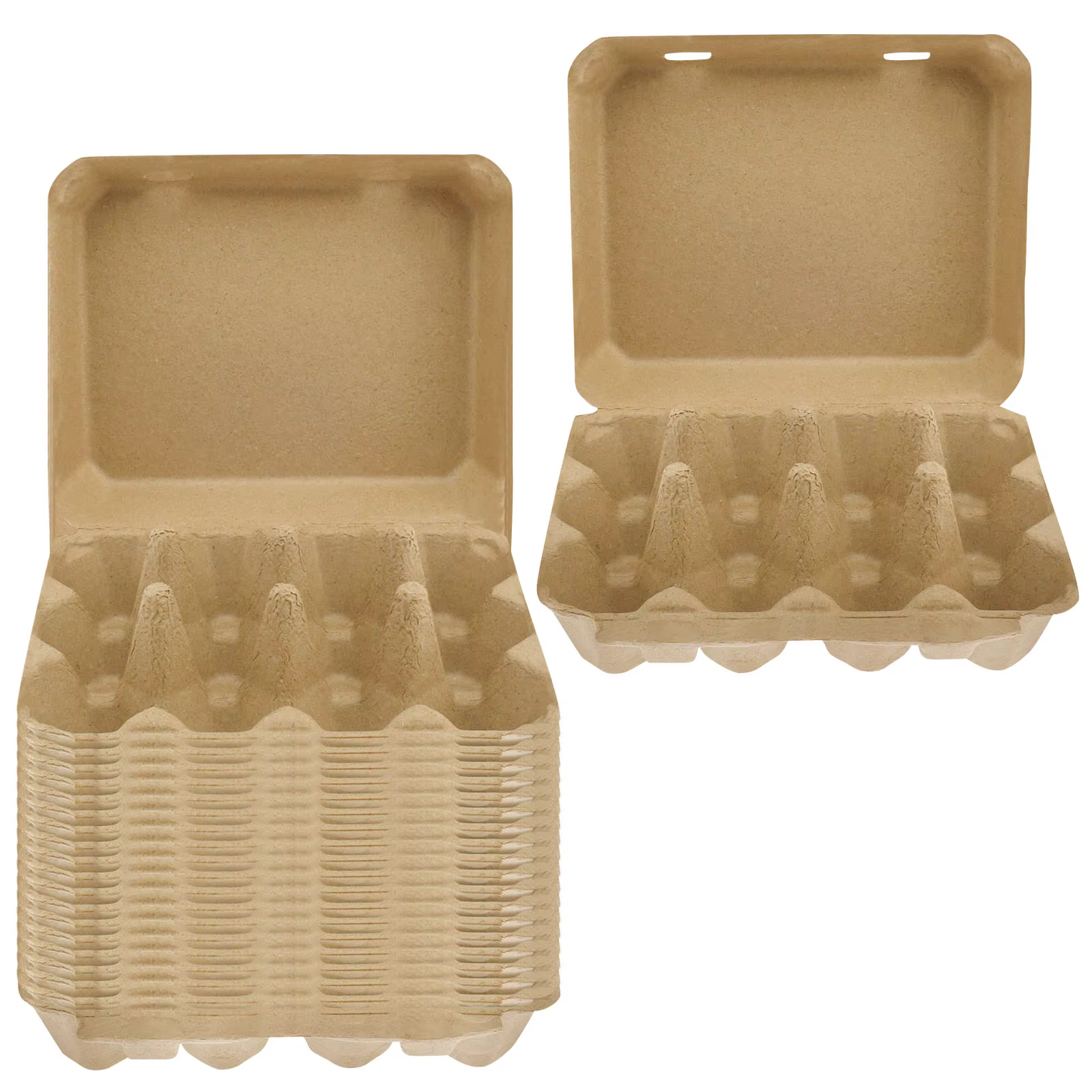 Boîte de rangement pour œufs, 20/30 pièces, style 3x4, en pâte à papier, cartons à œufs vides, carto