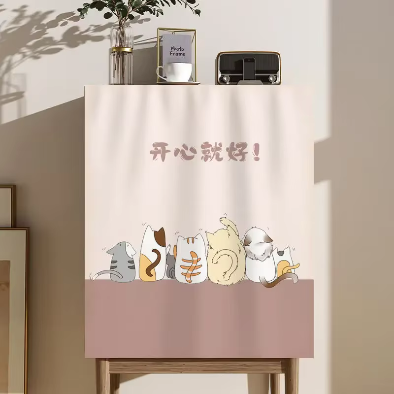 Rideaux de placard de style moderne, rideaux de couverture de placard, rideaux à velcro, rideaux ant