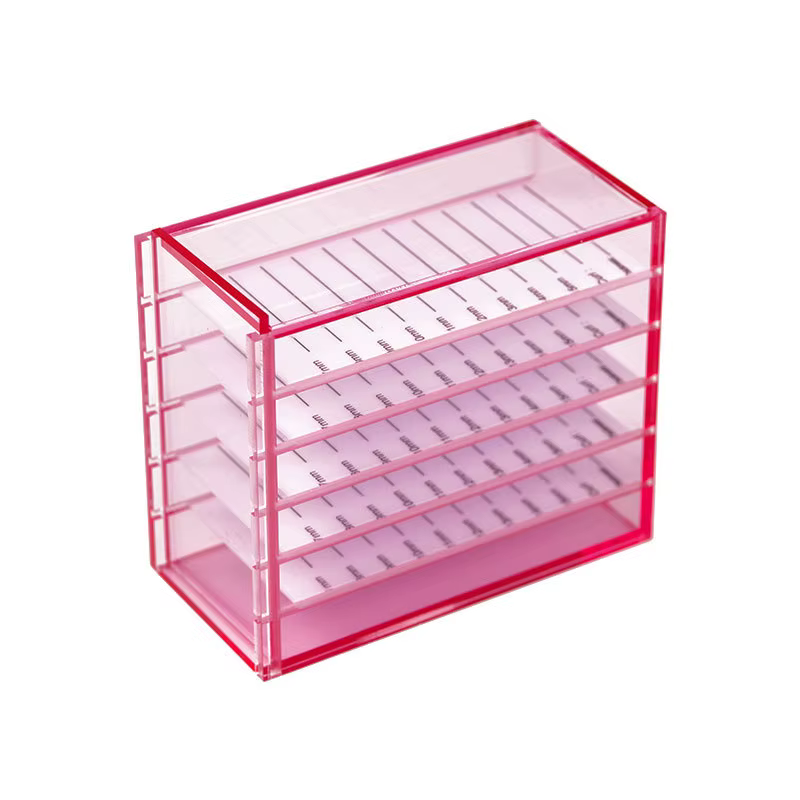 Boîte de rangement pour greffe de cils camélia, stockage de fleurs, 5 couches, multicolore en option