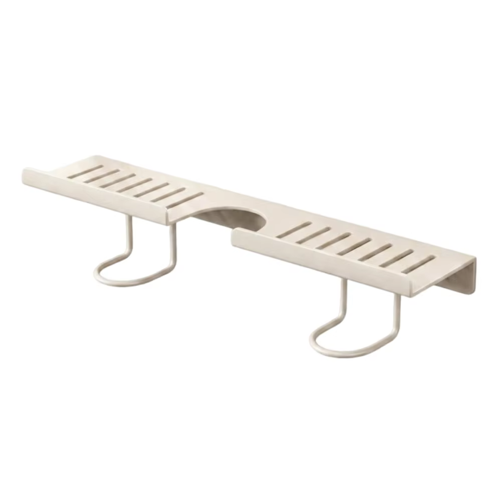 Étagère de rangement universelle en maille pour salle de bain avec drain d'eau, support de robinet s